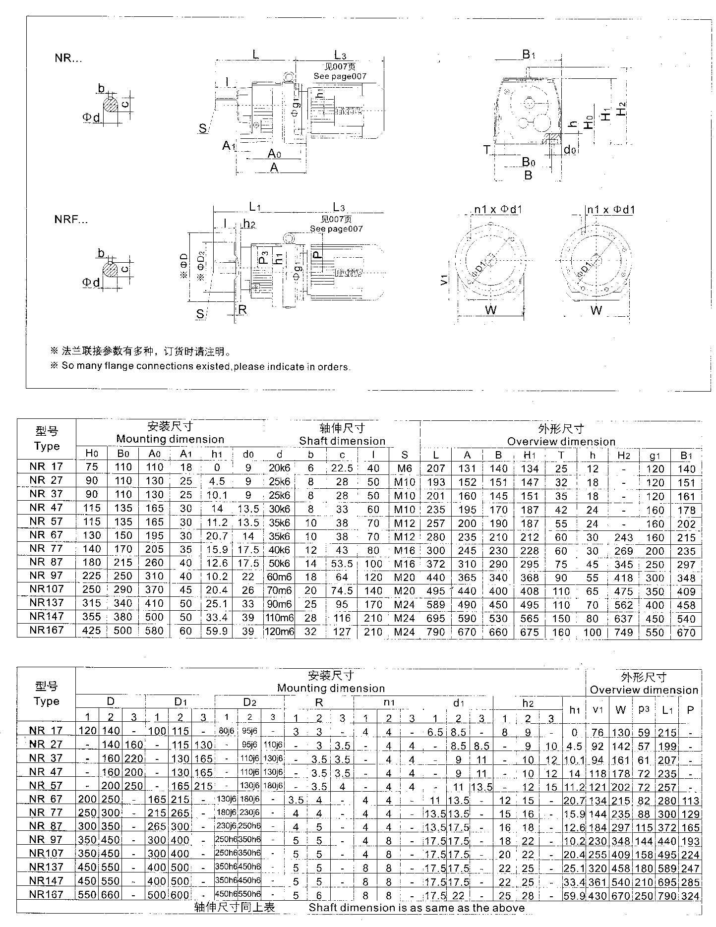 NR斜齿轮减速机外形安装尺寸1.jpg