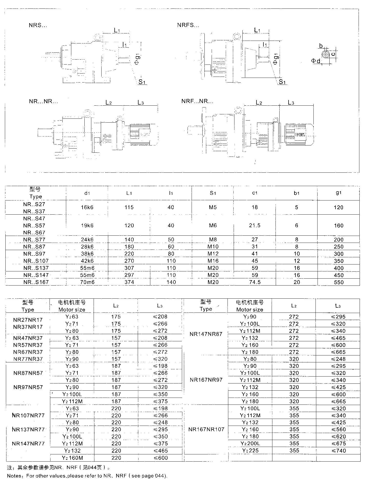 NR斜齿轮减速机外形安装尺寸2.jpg