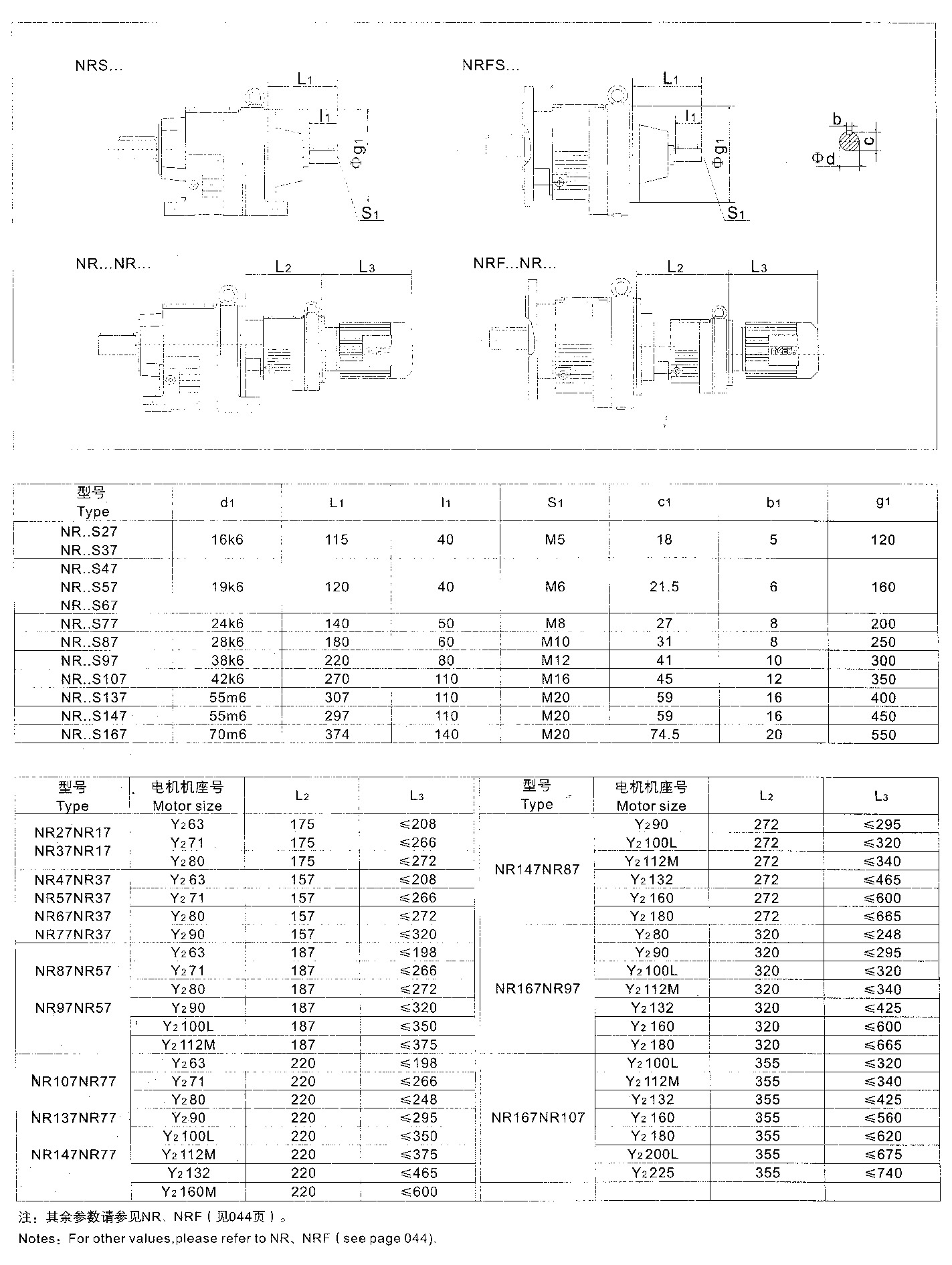 NR斜齿轮减速机外形安装尺寸2.jpg